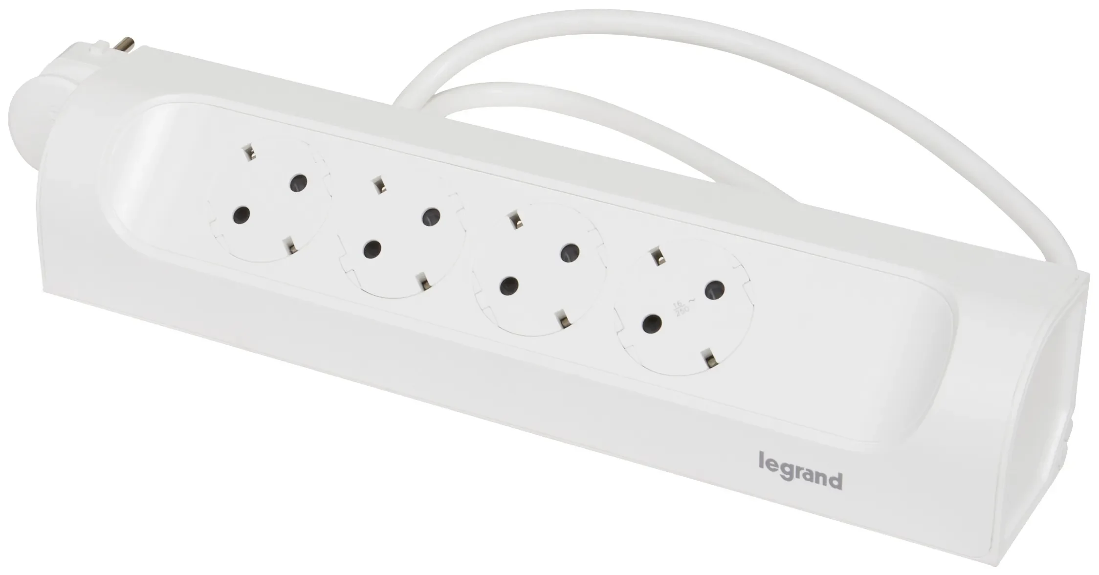 Legrand Legrand 694501 Ecksteckdosenleiste 4xSteckdose 1m Kabel ultraweiß