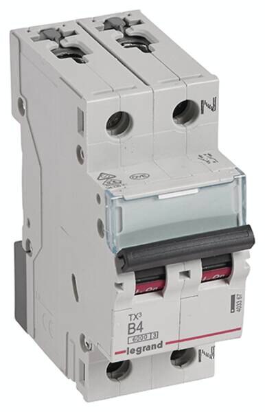 Legrand 403367 TX3 LS-Schalter B 4A 1-polig+N 6kA 230VAC 2TE