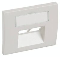 Legrand 771558 Abdeckung RJ45 C5 Kategorie6 Beschriftungsträger Galea perlmutt