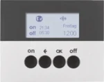 Berker KNX-Funk Zeitschaltuhr aluminium lackiert 85745277