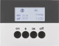 Berker KNX-Funk Zeitschaltuhr aluminium lackiert 85745277