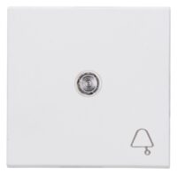 Kopp 490458000 HK07-Flächenwippe mit Linse und Symbol "Glocke" Farbe:arktisweiß