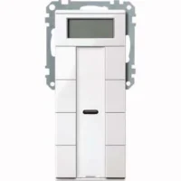 Merten Taster 4 fach pws/gl mit RT-Regler MEG6214-0319