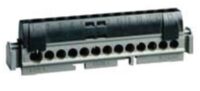 Legrand 004856 Klemmenleiste schwarz 1x6-25qmm 21x1,5-16qmm Länge:176mm