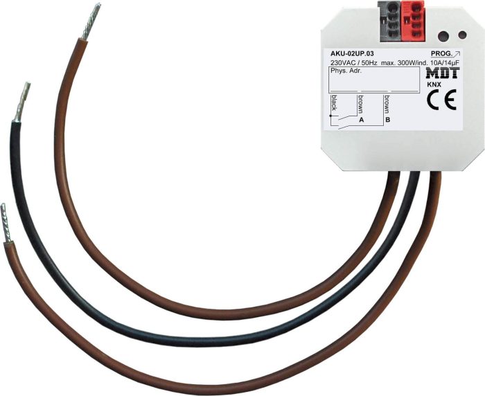 MDT technologies Universalaktor 2-fach UP 10A,230VAC,14µF,2EVG AKU-02UP.03 – Bild 1