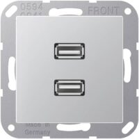 Jung MAA1153AL Einsatz 2xUSB Serie A aluminium