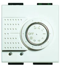 BTicino N4692 Raumthermostat mit Stellrad 3-40°C Kontroll-LEDs Weiß