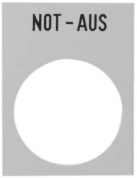 Schneider ZB2BY420001 Anzeigeschild gelb NOT-AUS