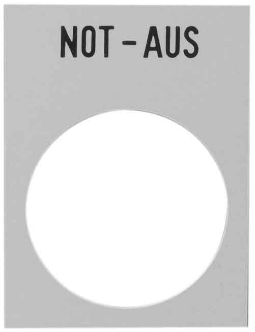 Schneider Schneider ZB2BY420001 Anzeigeschild gelb NOT-AUS