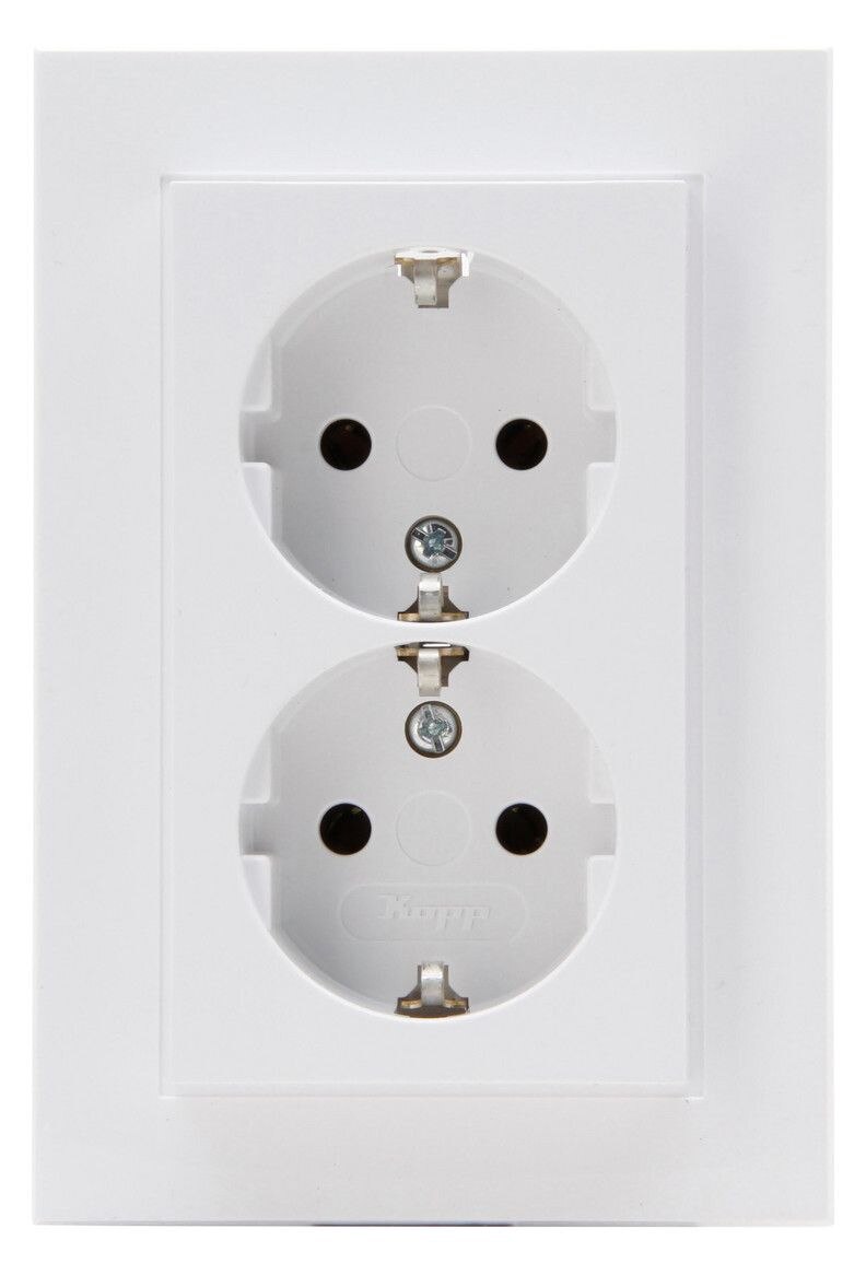 Kopp Kopp 958213006 HK07 HK07 Schutzkontaktsteckdose 2-fach arktisweiß