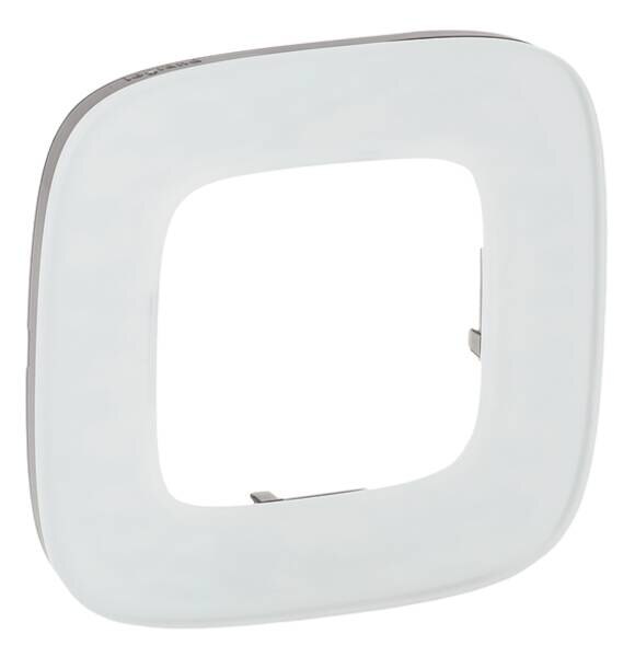 Legrand 755541 Rahmen 1-fach Valena Allure Weiß Glass Echtglas
