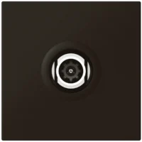 Legrand 079182L TV/R/SAT Einzeldose 2-modulig für Kabelsignal Mosaic schwarz