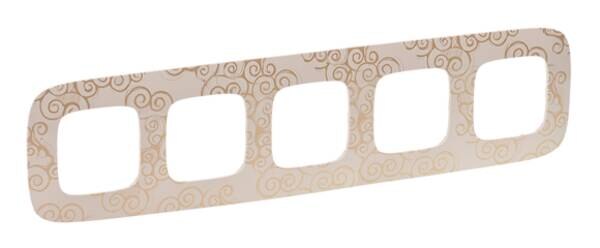 Legrand Legrand 754355 Rahmen 5-fach Valena Allure Goldstyle Thermoplast