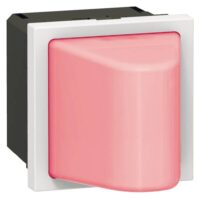 Legrand 078560 Info-Lichtsignal mit Abdeckung. rot 12/24VAC/DC 2-modulig Mosaic