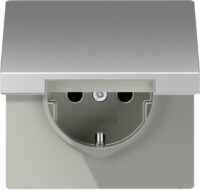 Jung SCHUKO Steckdose 16 A 250 V, Aluminium AL 1520 NKL