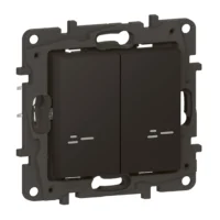 Legrand 863832 Niloe Step with Netatmo Serienschalter 2x250W pro Kanal Schwarz