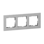 Legrand 766123 SEANO Natura 3-fach Rahmen aus Echtmaterial Farbausführung Al