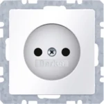 Berker Steckdose ohne Schutzkontakt kt Berker Q.1 polarw 6167036089