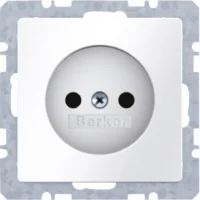 Berker Steckdose ohne Schutzkontakt kt Berker Q.1 polarw 6167036089