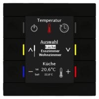 MDT BE-BZS8606.01 KNX-Bedienzentrale Smart 86 schwarz matt