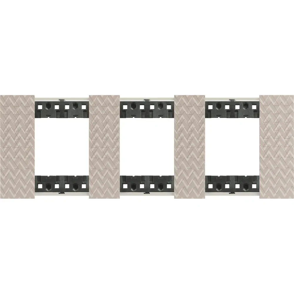 Legrand BTicino KA4802M3MM LivingNow Abdeck- rahmen 3x2-modulig in Farbausführung Optic