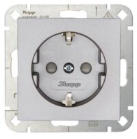 Kopp 940047001 HK07 Schutzkontakt Steckdose mit erhöhtem Berührungss stahl