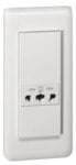 Legrand 077586 Rasiersteckdose mit Abdeckung. 5-modulig vertikal Mosaic ultaweiß