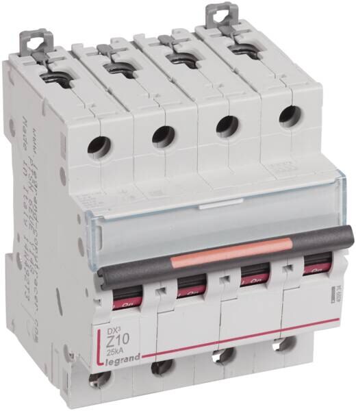 Legrand Legrand 409934 DX3 LS-Schalter Z 10A 4-polig 25kA 400VAC 4TE