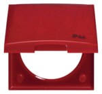 Berker 0918282586 Rahmen mit Klappdeckel u Aufdruck "IP44" Integro Flow rtglänzend