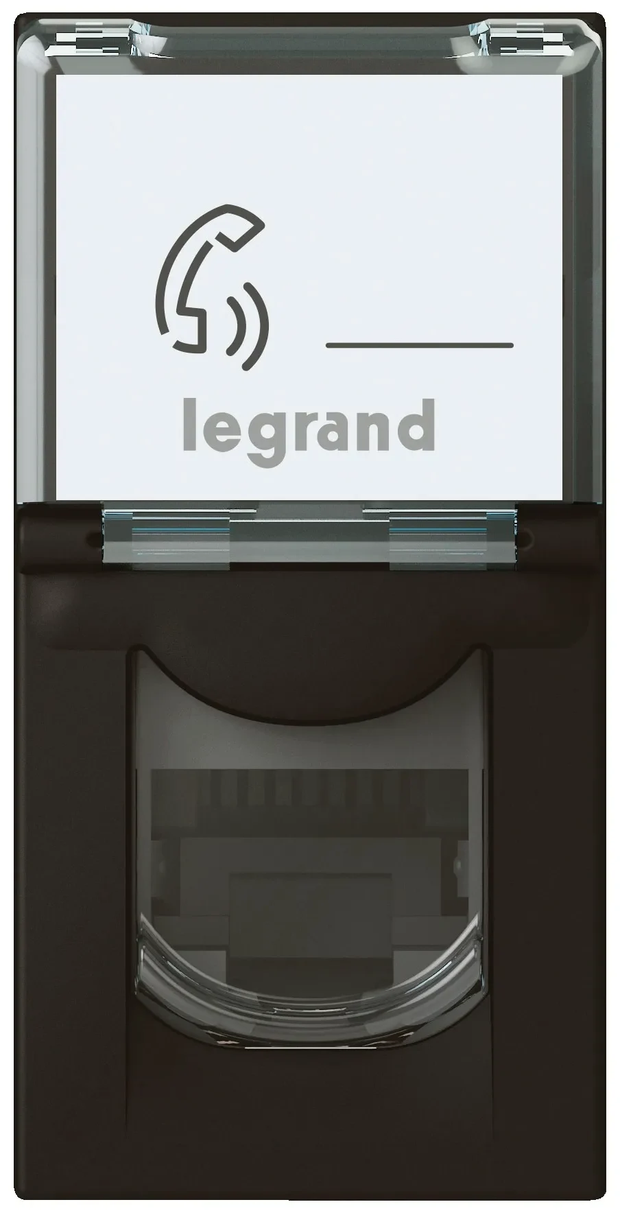 Legrand Legrand 079162L Einsatz 1xRJ45 Kategorie6A STP 2-modulig Mosaic schwarz