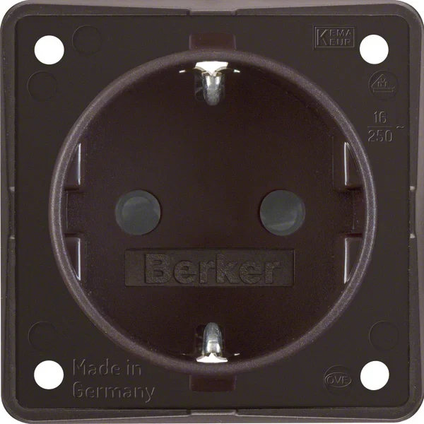 Berker Berker Schuko-Steckdosebr mit Steckklemmen 947792501