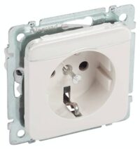 Legrand 776028 Steckdose (SL) Berührungsschutz Beschriftungsträger Creo mandelweiß