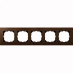 Merten Holzrahmen 5-fach Walnuss MEG4055-3473