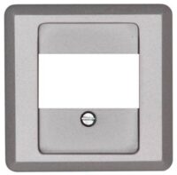 Kopp 358120188 TAE-Abdeckung M2,5x12mm für TAE-Anschlussdose Milano stahl