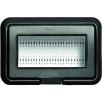 BTicino 24604L Unterputz Abdeckung IDROBOX IP55 4M Anthrazit