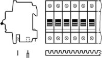 ABB Stotz S&J Univers Kammschiene 2-polig 12qmm 12TE SZ-KS2/12