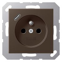 Jung A1520F-18CMO Steckdose Frz/Belg m.USB Typ C