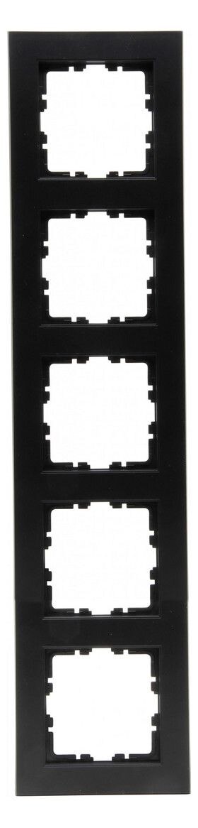 Kopp Kopp 402950006 HK07-Abdeckrahmen 5-fach Farbe:schwarz matt