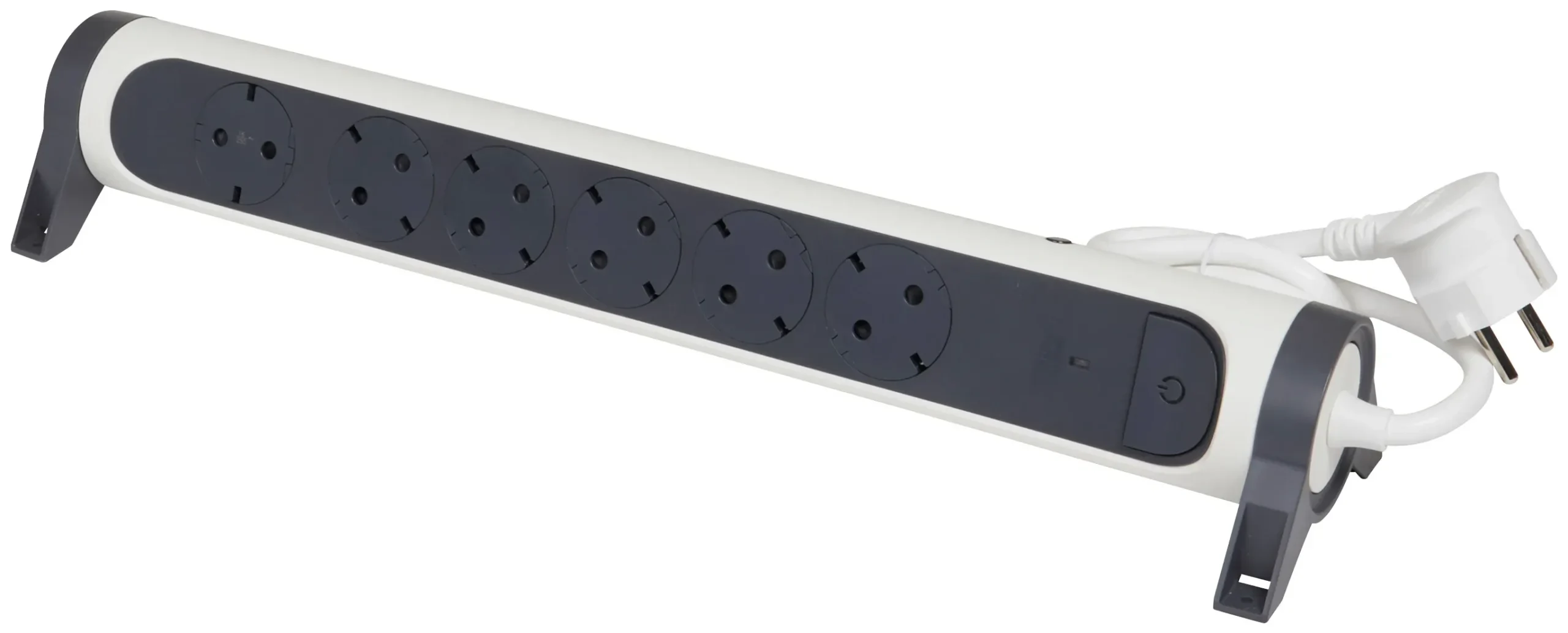 Legrand Legrand 694526 Drehbare Steckdosenleiste 6xSDO MCB 1,5m Kabel ultraweiß/schwarz