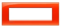 BTicino LNA4807OD LivingLight Abdeck- rahmen für Kompaktinstallation 7M Orange
