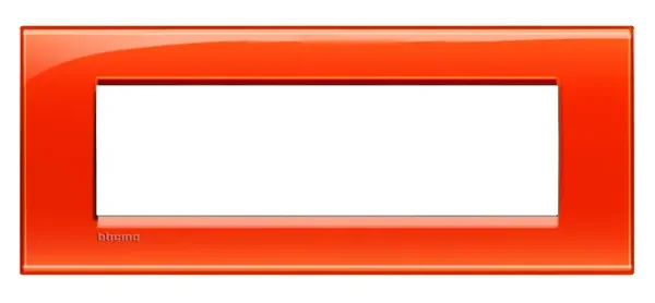 BTicino LNA4807OD LivingLight Abdeck- rahmen für Kompaktinstallation 7M Orange