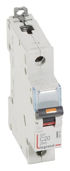 Legrand Legrand 409756 DX3 LS-Schalter C 20A 1-polig 25kA 230/400VAC 1TE