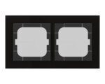MDT Einbaurahmen 2-fach schwarz glänzend Glas für GEB-K 63mm BE-GTR263S.01S