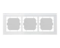 MDT technologies Glasrahmen 3-fach weiß für 63mm Programme BE-GTR363W.01
