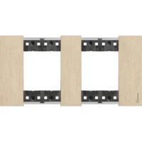 BTicino KA4802M2ZW LivingNow Abdeck- rahmen 2x2-modulig in Farbausführung Gold