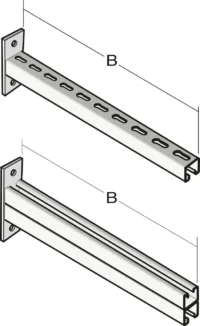 Legrand CM595014 Wandkonsole C41S H130mm L150mm V4A Edelstahl