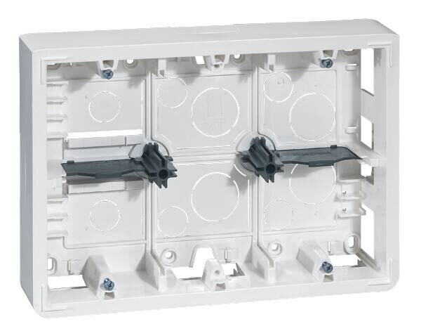 Legrand Legrand 080276 Aufputz Gehäuse 2x3x2M Mosaic ultraweiß