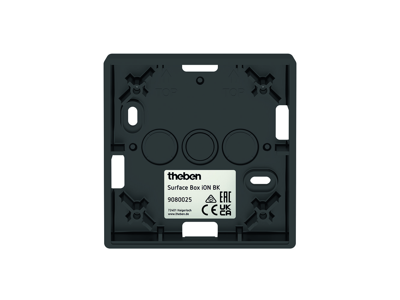 Theben Theben Surface Box iON BK Aufputz Gehäuse schwarz KNX LUXORliving 9080025