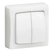 Legrand 086002L OTEO Serienschalter Komplettgerät für APmontage Weiß