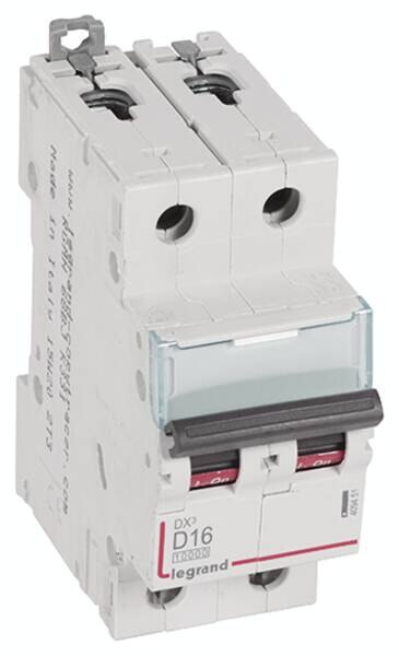 Legrand Legrand 409451 DX3 LS-Schalter D 16A 2-polig 10kA 400VAC 2TE